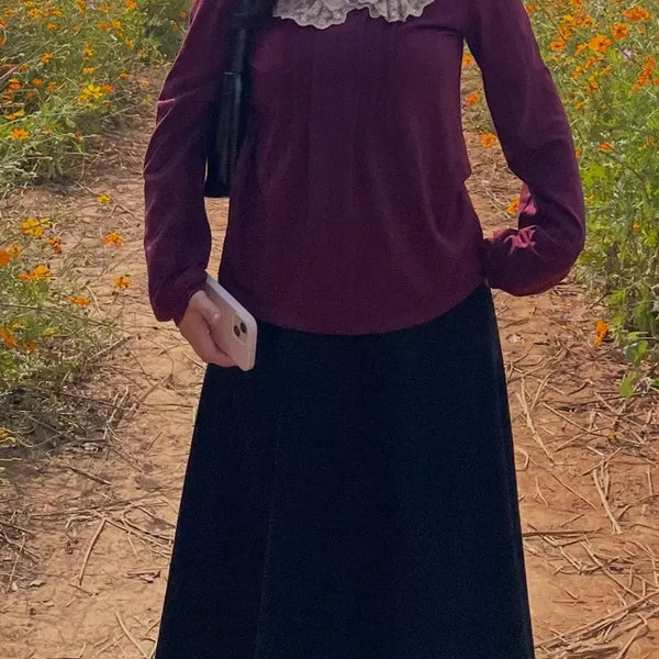 [BUNJANG] Axizfarm Long-Sleeve Blouse / 엑시즈팜 긴팔 블라우스
