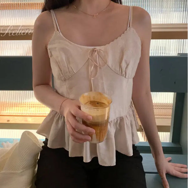 [BUNJANG] Mellounge Apple Frill Bustier / 멜라운지 애플 프릴 뷔스티에