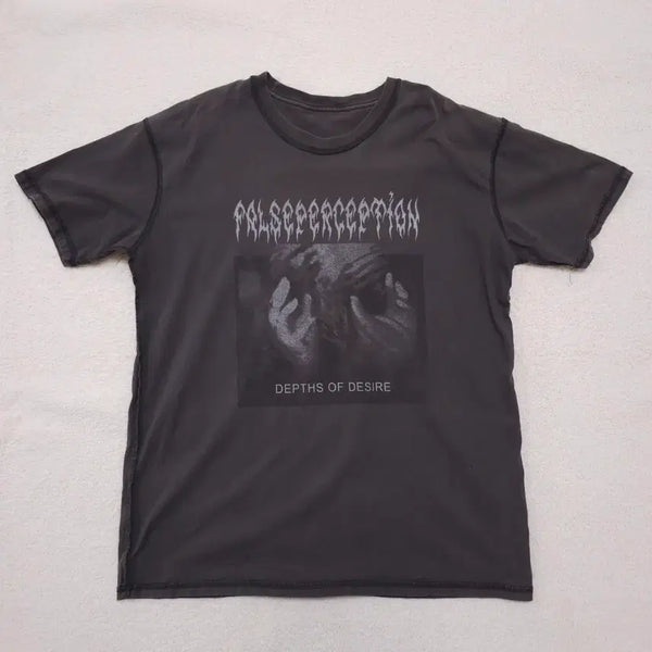[BUNJANG] FALSE PERCEPTION Stitch T-Shirt / FALSE PERCEPTION 스티치 반팔티