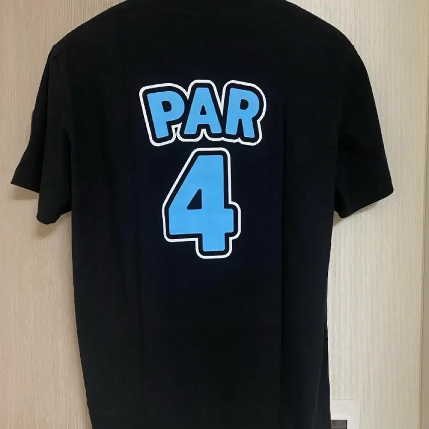 [BUNJANG] Golden Bear PAR4 Short Sleeve T-Shirt Black / 새상품)골든베어 블랙 PAR4 반팔 티셔츠