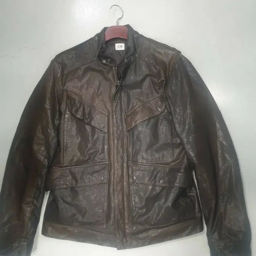 [BUNJANG] CP Company Brown Leather Jacket / CP컴퍼니 가죽 자켓 브라운105
