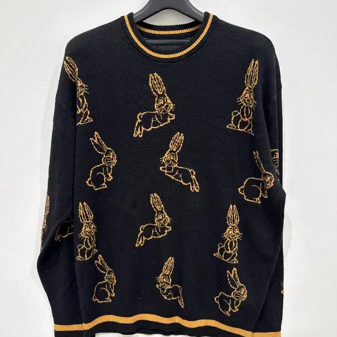 [BUNJANG] Hollister Rabbit Pattern Knit Sweater / [L] 홀리스터 래빗 패턴 니트 스웨터