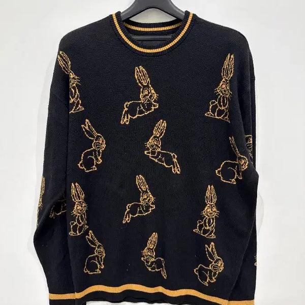 [BUNJANG] Hollister Rabbit Pattern Knit Sweater / [L] 홀리스터 래빗 패턴 니트 스웨터