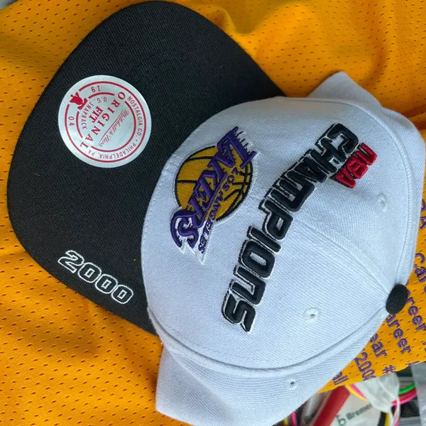 [BUNJANG] Los Angeles Lakers Mitchell & Ness Championship Snapback Hat / 레이커스  우승 챔피언 모자 미첼앤네스 새상품