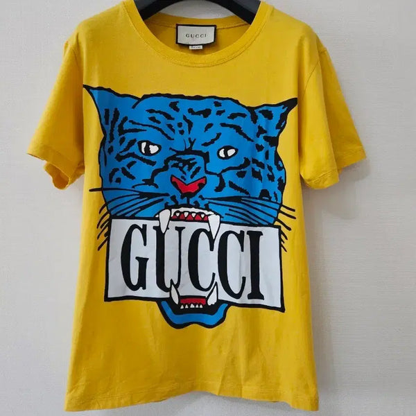 [BUNJANG] Gucci Tiger Logo T-Shirt / 구찌 매장판 타이거로고 티셔츠