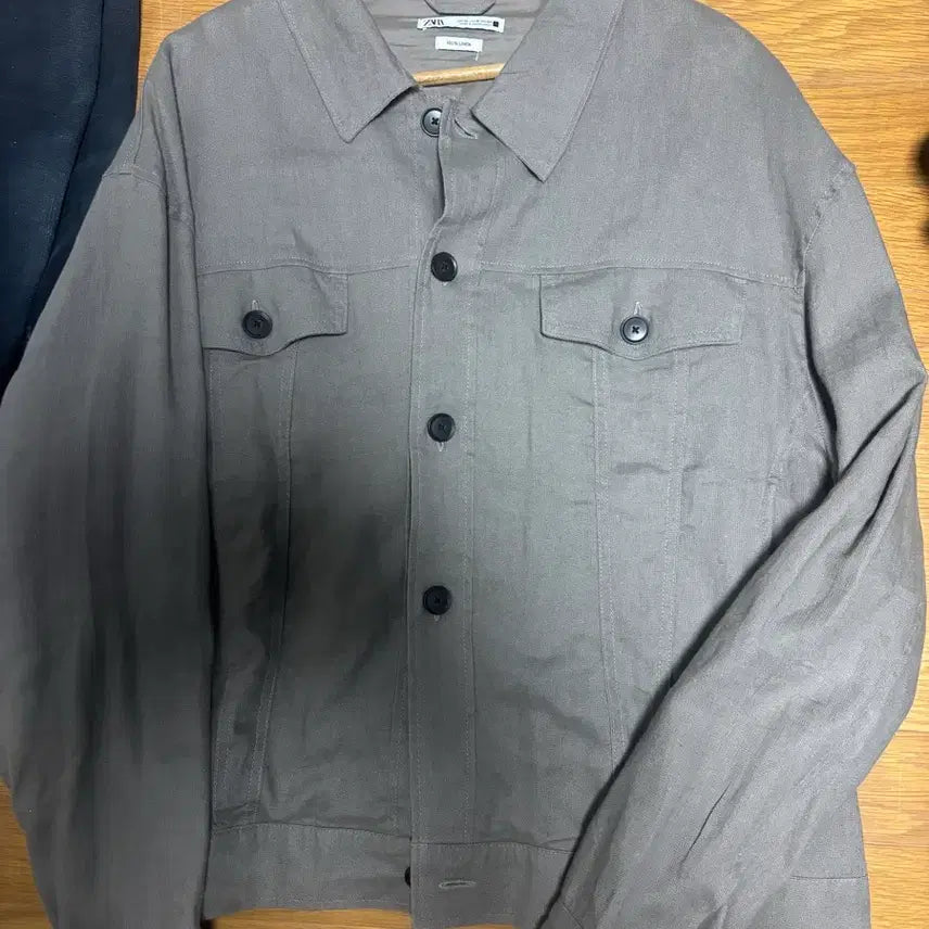 [BUNJANG] ZARA Linen Trucker Jacket / 자라 린넨 트러커 자켓