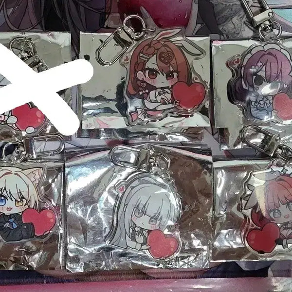 [BUNJANG] Eternal Return Night Market Heart Keychain / 이터널리턴 야시장 하트키링