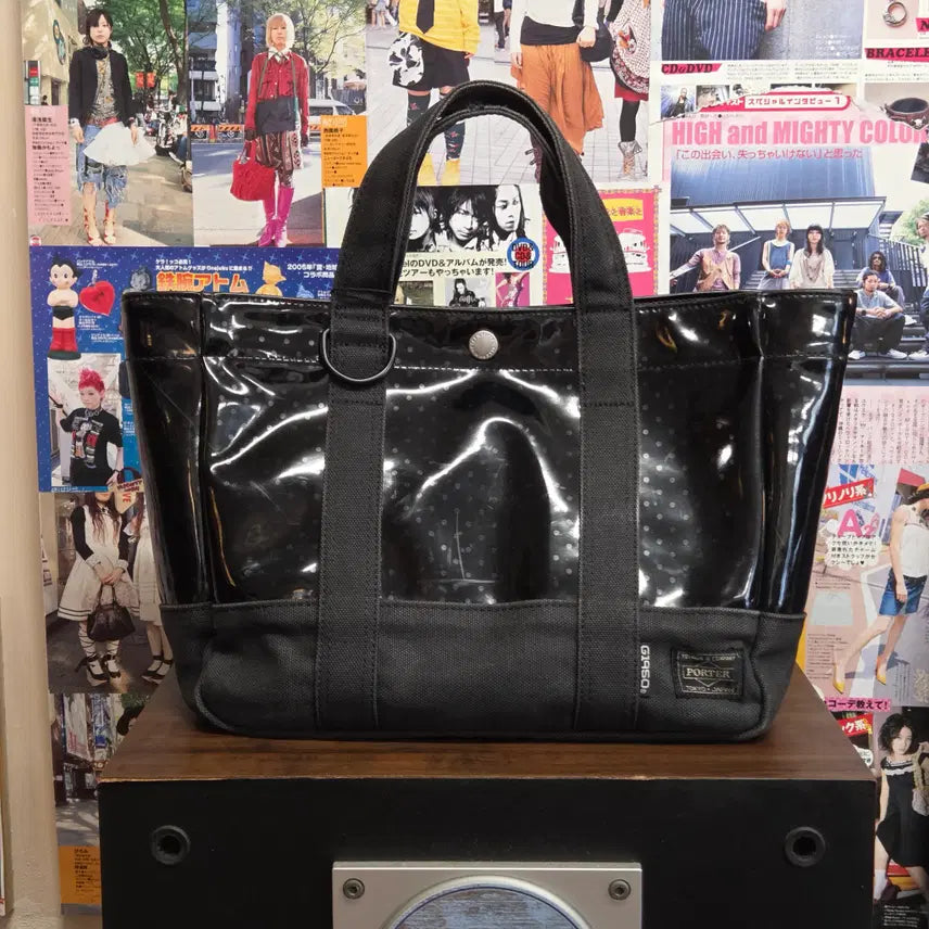 [BUNJANG] Yoshida Porter x Tower Records Dot Pattern Tote Bag / 요시다 포터 X 타워레코드 도트패턴 가방