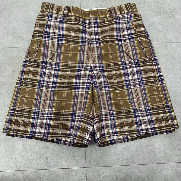 [BUNJANG] Solid Homme Wooyoungmi Collection Checkered Men's Shorts (Size 46) / (정품) 솔리드옴므 우영미 wooyoungmi 컬렉션 정품 체크 남성 반바지 46 (30)