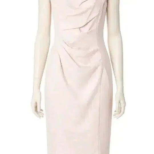 [BUNJANG] Jigott Pink Shirring Sleeveless Dress / 지고트) 핑크 셔링 민소매 원피스