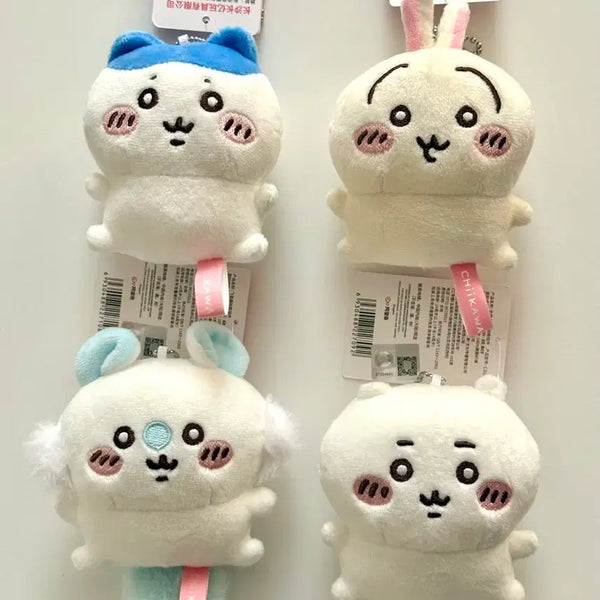 [BUNJANG] Cheekawa, Momonga, Usagi, Hachiware 4-Type Doll Keychain Set / 치이카와&모몽가&우사기&하치와레 인형 키링 4종
