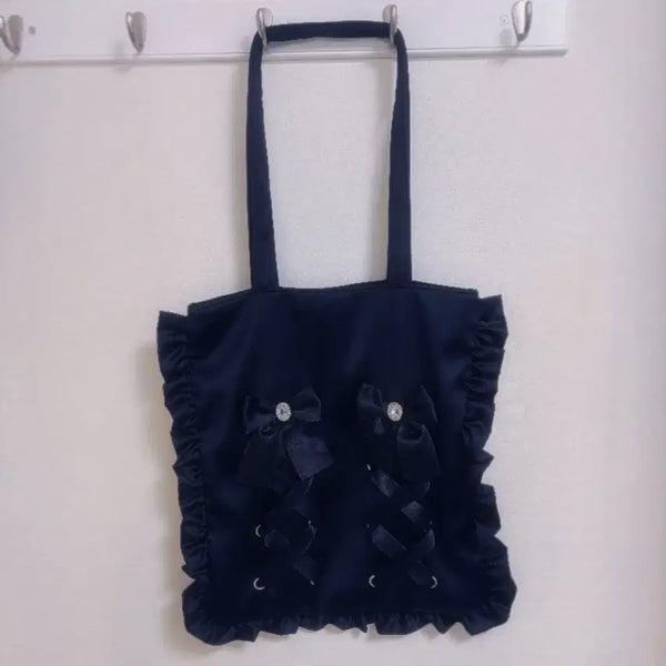 [BUNJANG] Jirai Kei Ribbon Lace Bag / 지뢰계 리본 레이스 가방