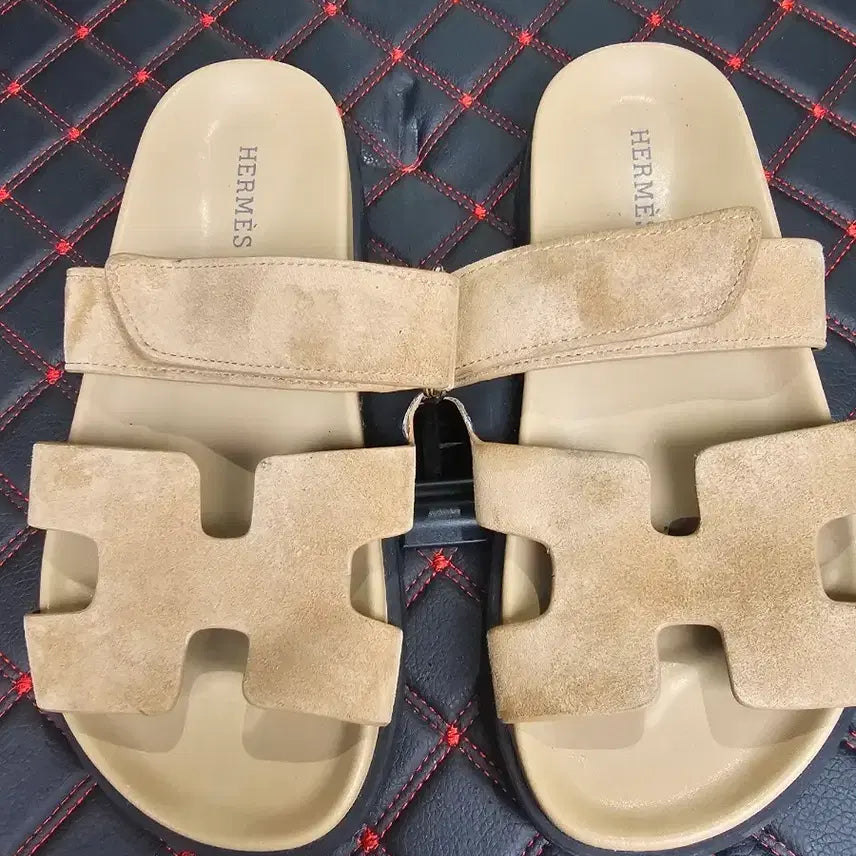 [BUNJANG] Hermes Chypre Beige Sandals Size 38 / 에르메스   시프레 베이지 샌들38
