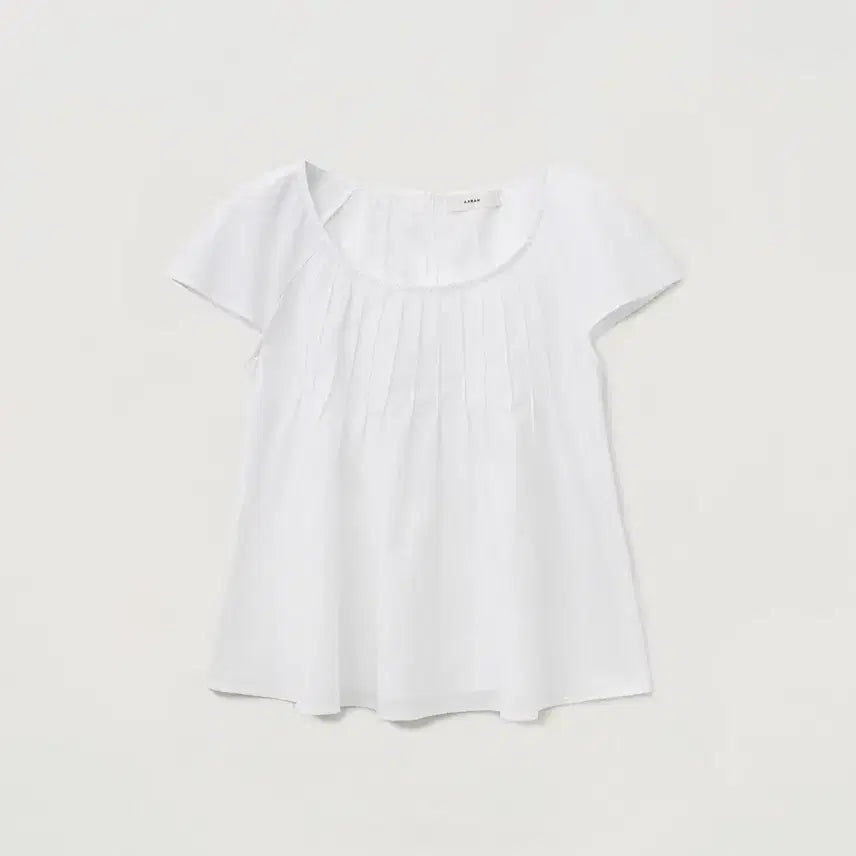 [BUNJANG] Loren Pintuck Cotton Cap Sleeve Blouse Ivory / 어랜 Pintuck cotton cap sleeve blouse 아이보리