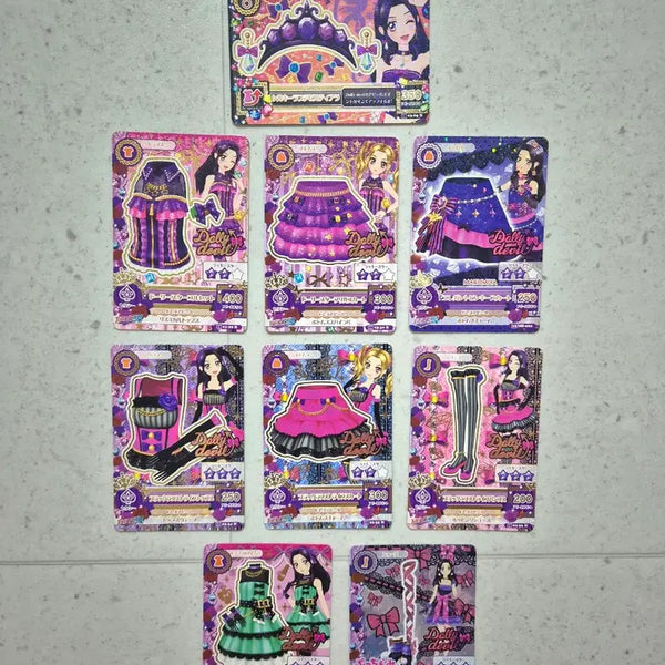 [BUNJANG] Aikatsu! Dolli Devil Nonorisa Bundle Set / 아이카츠 카드  돌리데빌 노노리사 세트&조각 일괄판매