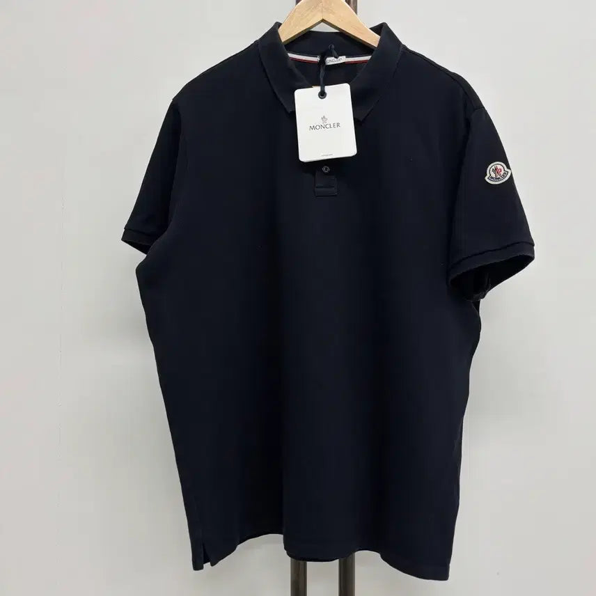 [BUNJANG] Moncler Wappen Patch Polo T-Shirt Navy XXL / [XXL]몽클레어 와펜패치 pk 카라티