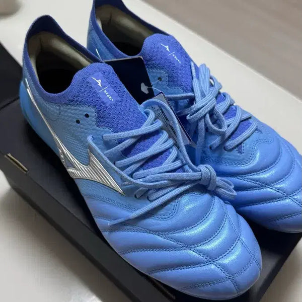 [BUNJANG] Mizuno Morelia Neo 4 Beta Japan 265 United Sky / (새상품) 미즈노 모렐리아 네오 4 베타 제팬 265 유나이티드 스카이