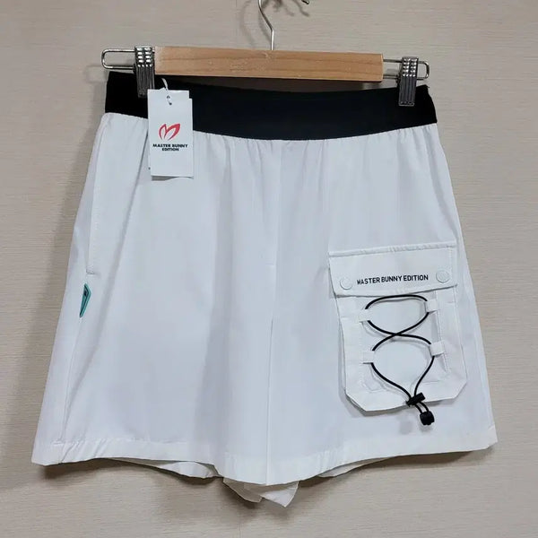 [BUNJANG] Master Bunny Edition Women's White String Pocket Bending Half Pants / 마스터바니 여성 밴딩 스트링 포켓 하프팬츠 (새상품)