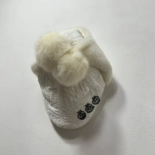 [BUNJANG] G/FORE White Pom Pom Hat Women's / 파리게이츠 화이트 털방울 모자 여성