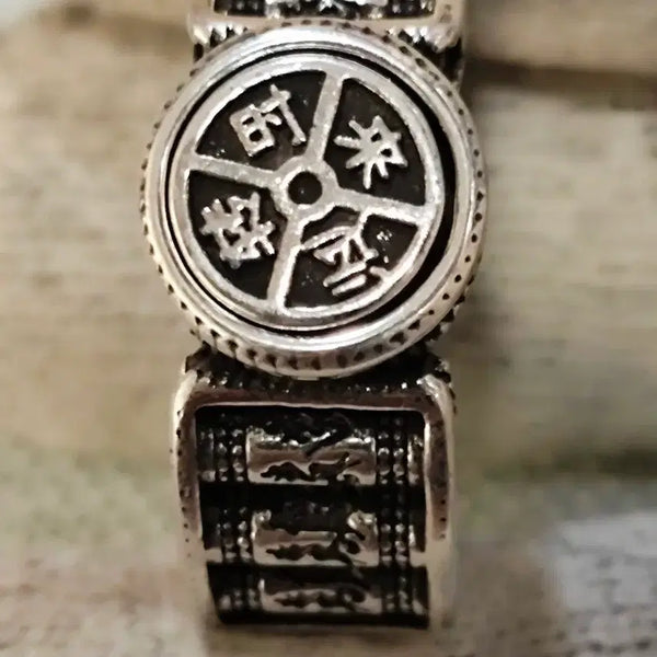 [BUNJANG] Siraeunjeon Amulet Ring 21mm / 시래운전 돌임 부적반지 21mm
