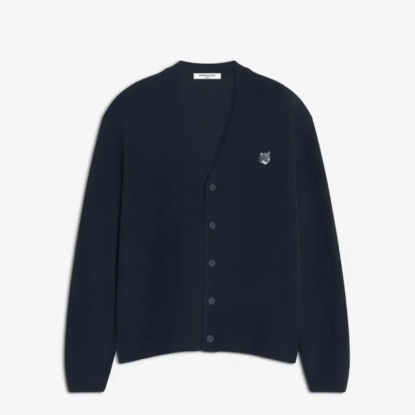 [BUNJANG] Maison Kitsuné Men's V-Neck Cardigan Navy L / 200%정품 메종키츠네 남성 브이넥 가디건 네이비 한국사이즈 105사이즈