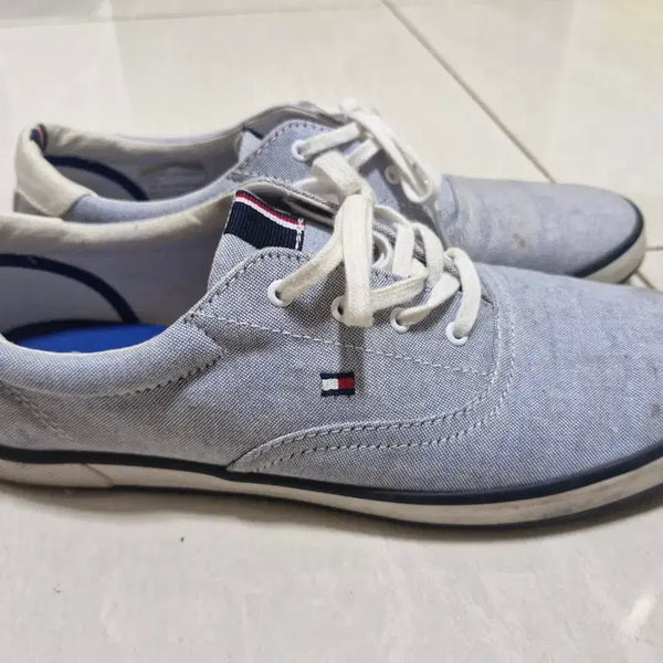 [BUNJANG] Tommy Hilfiger Denim Sneakers / 타미힐피거 데님 스니커즈 265 볼넓은 255나 260