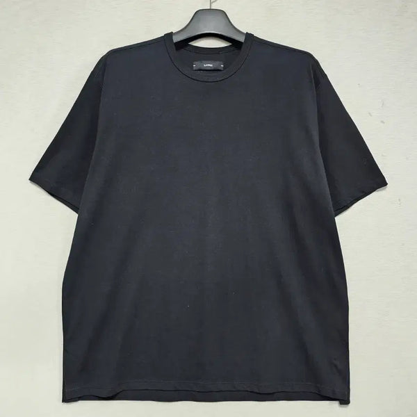 [BUNJANG] ILCORSO Men's Black Round Neck T-Shirt Size 110 / 일코르소 라운드 티셔츠 남성 110사이즈 큰옷 ㅡ1231ㅇㅇ