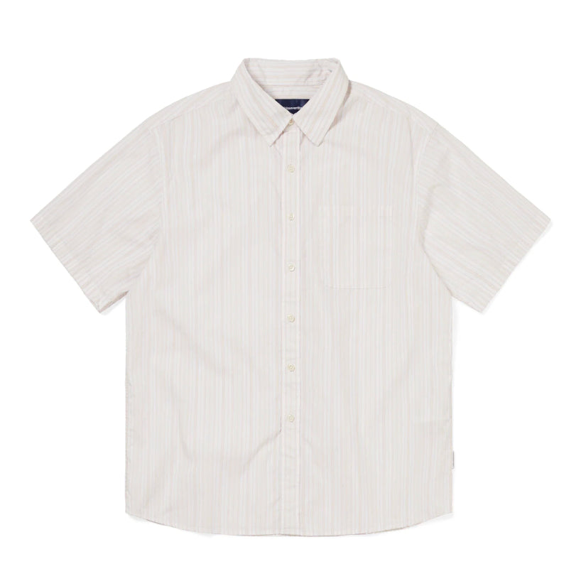 [BUNJANG] Denevade Striped S/S Shirt White S / (새상품) 디네댓 S/S 스트라이프 반팔셔츠  White S