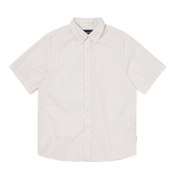 [BUNJANG] Denevade Striped S/S Shirt White S / (새상품) 디네댓 S/S 스트라이프 반팔셔츠  White S