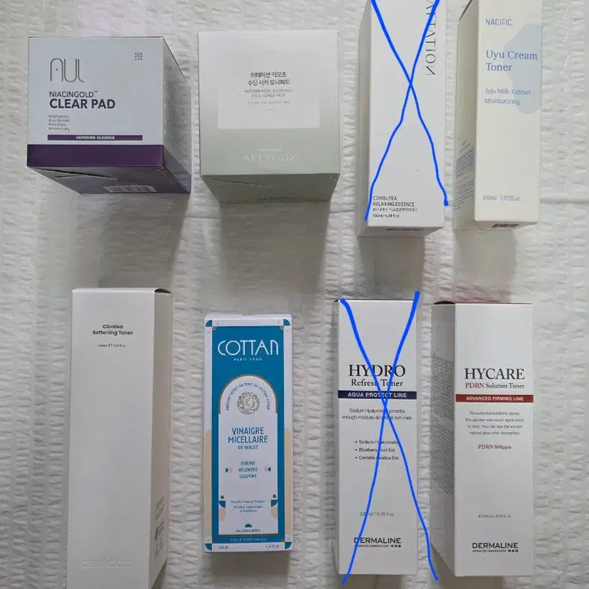 [BUNJANG] A.U.L, Attiation, Nacific, Duedub, Cottan, Dermaline Various Toner & Toner Pads / 토너 토너패드