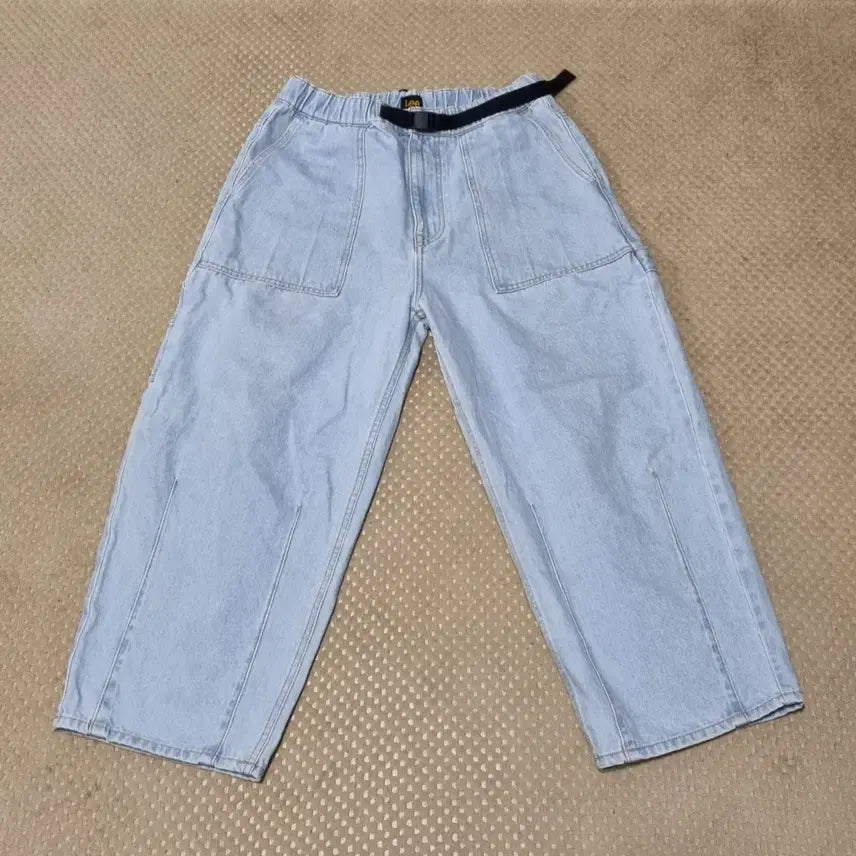 [BUNJANG] Lee Wide Leg Light Wash Denim Jeans (M) / (M) Lee 리 벨트 와이드 연청 데님 청바지