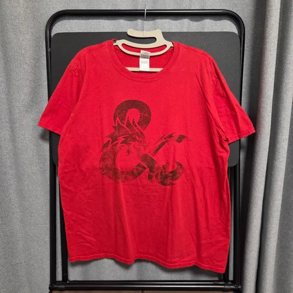 [BUNJANG] Gildan Vintage Short Sleeve T-Shirt Red L / Gildan 빈티지 반팔 티셔츠 L(100)
