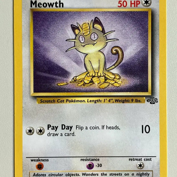 [BUNJANG] 1999 Meowth Jungle North American Edition Card / 1999 북미 나옹 정글