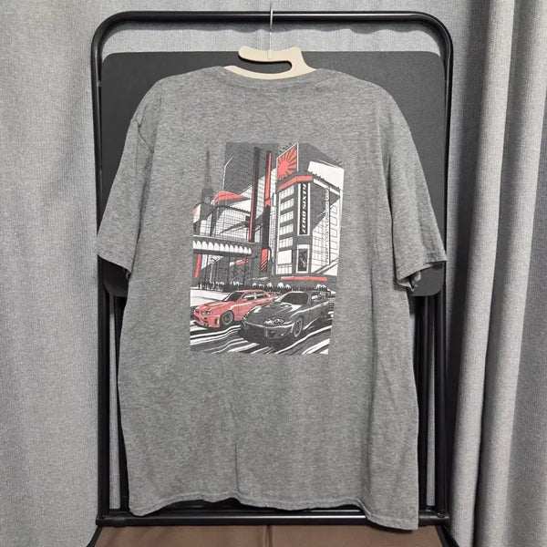[BUNJANG] Gildan Vintage T-Shirt Grey L / Gildan 빈티지 반팔 티셔츠 L(100)