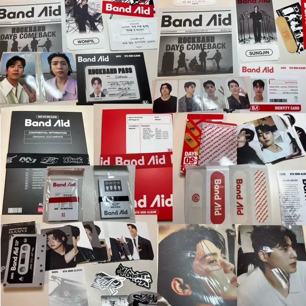 [BUNJANG] DAY6 Band Aid Album Bundle Set / DAY6 데이식스 밴드에이드 앨범 Band Aid 4종 판매