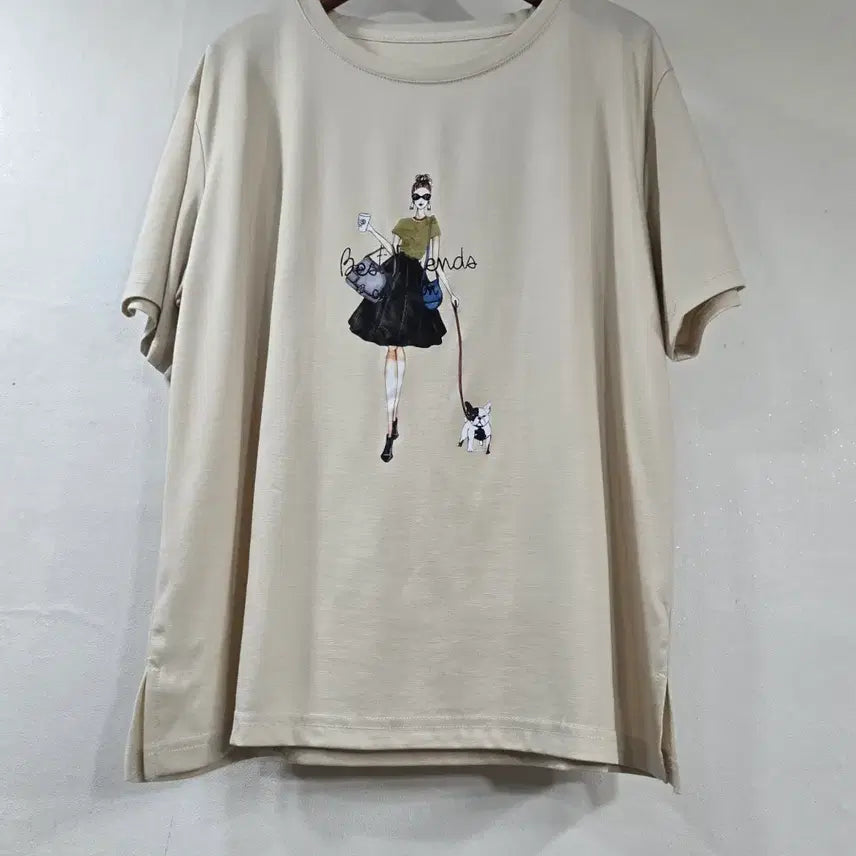 [BUNJANG] Printed Short Sleeve T-Shirt / 새상품) 프린팅 반팔티