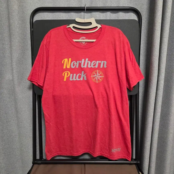 [BUNJANG] Northern Puck Vintage Red T-Shirt L (100) / Northern Puck 빈티지 반팔 티셔츠 L(100)