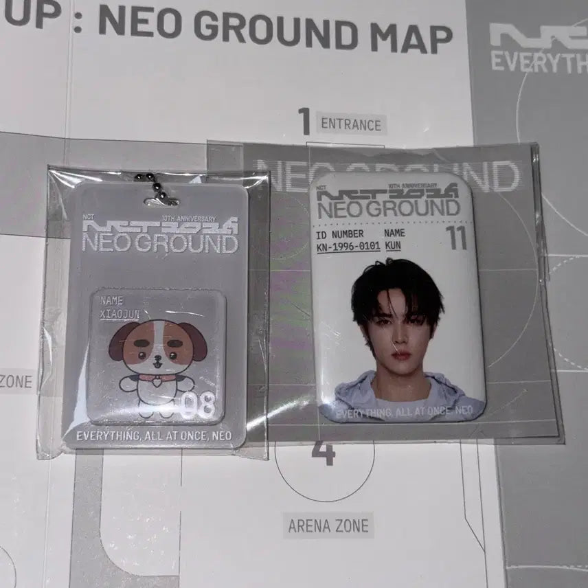 [BUNJANG] NCT WayV Xiaojun & Kun Pop-up Neo Ground Badge Set / 엔시티 wayV 웨이션브이 샤오쥔 쿤 팝업 네오그라운드 뱃지 가챠 양도