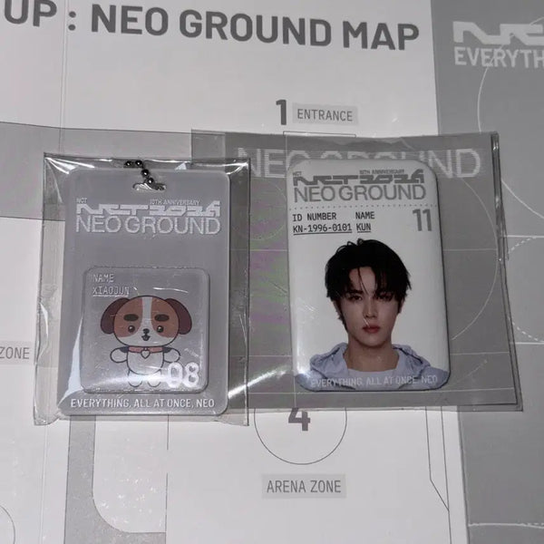 [BUNJANG] NCT WayV Xiaojun & Kun Pop-up Neo Ground Badge Set / 엔시티 wayV 웨이션브이 샤오쥔 쿤 팝업 네오그라운드 뱃지 가챠 양도