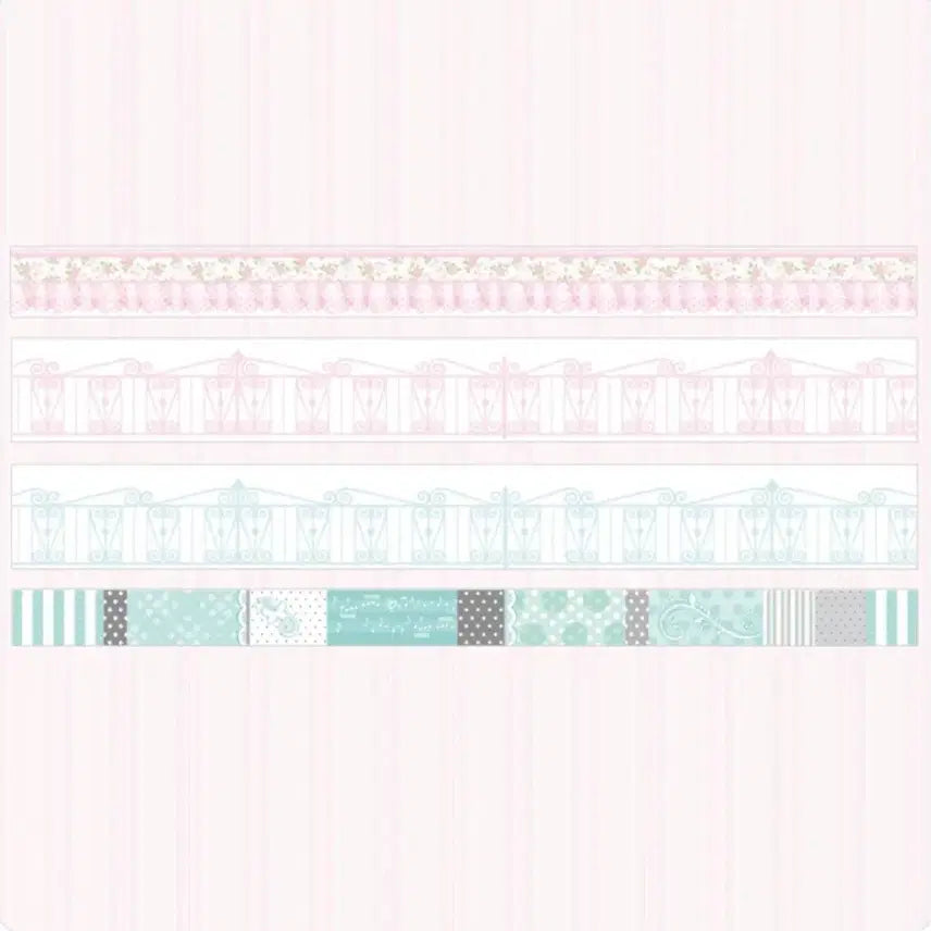 [BUNJANG] Pearl Button May New Release Washi Tape Set (4 Designs) / 펄리버튼 5월 신상 일반 마테 4종 마테띵 다꾸 스티커