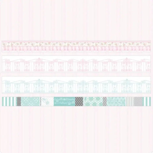 [BUNJANG] Pearl Button May New Release Washi Tape Set (4 Designs) / 펄리버튼 5월 신상 일반 마테 4종 마테띵 다꾸 스티커