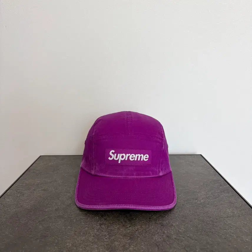 [BUNJANG] Supreme Box Logo Washed Purple Camp Cap / (OS) 슈프림 박스로고 캠프캡 모자 워시드 퍼플