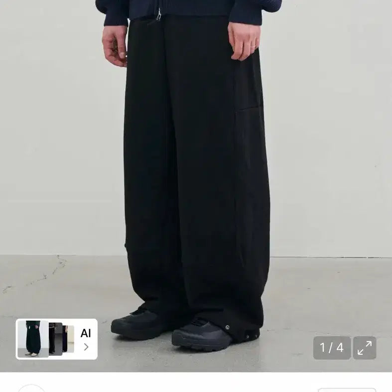 [BUNJANG] NOUN Easy Sweatpants Black / 노운 이지 스웻 팬츠 블랙