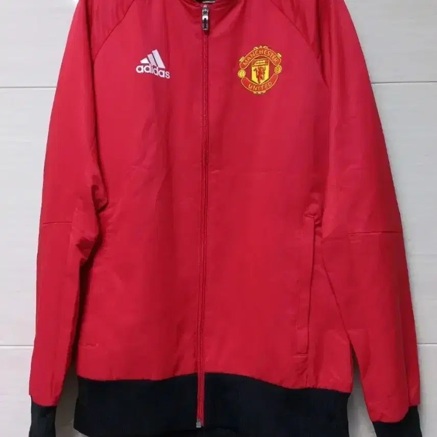 [BUNJANG] Adidas Manchester United Red Track Top Jersey / 아디다스 맨유 빨강 빨간 트랙탑 저지 져지집업 95/M