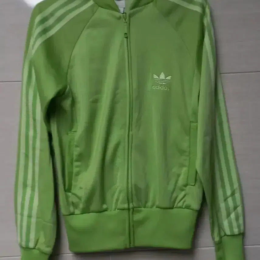 [BUNJANG] Adidas Matcha Latte Green Track Jacket Zip-up S / 아디다스 초대장급 말차라떼 녹차 연카키 져지집업 90/S