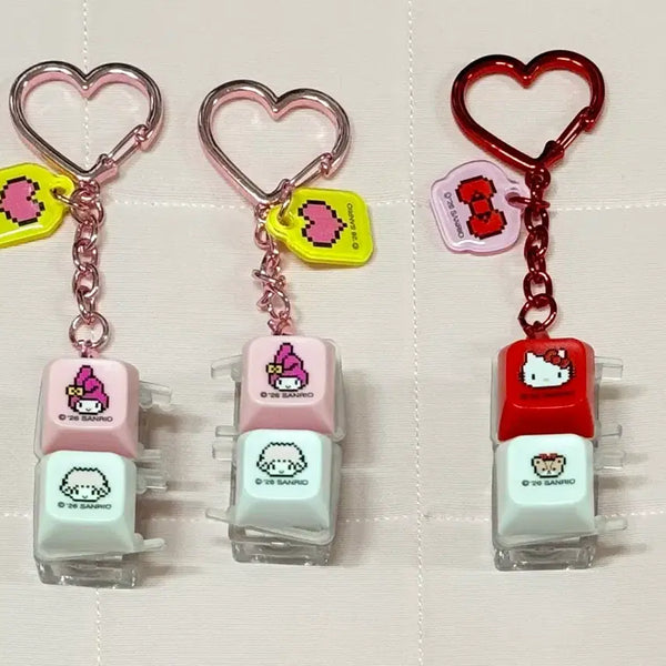 [BUNJANG] Sanrio LED Keycap Keychain - My Melody, Hello Kitty / 산리오 LED 키캡 키링 마이멜로디 마멜 헬로키티 판매