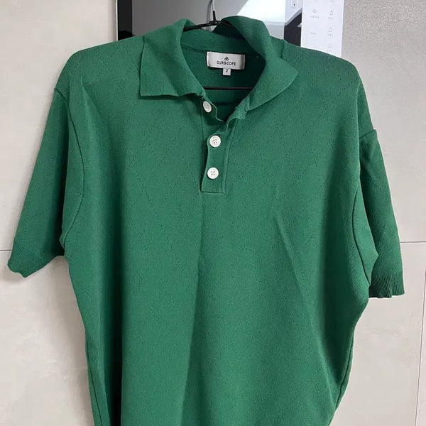 [BUNJANG] OurScope Short Sleeve Polo Shirt M / 아워스코프 반팔 카라티 m
