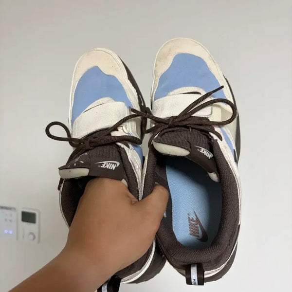 [BUNJANG] Nike x Travis Scott Zoom Field 'Jack' Pale Ivory & Rattan Blue / 나이키 x 트래비스 스캇 줌 필드 잭스 페일 아이보리 앤 레체 블루