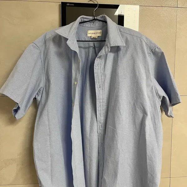 [BUNJANG] La Fille Store Sky Blue Oversized Shirt / 라퍼지스토어 스카이블루 오버핏 셔츠