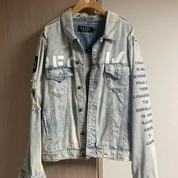 [BUNJANG] Sivle Register Damage Washing Denim Jacket / 시빌 레지스터 데미지 워싱 데님 자켓